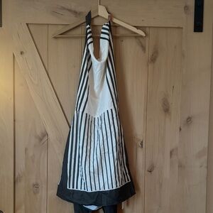 Commense Black and White Striped Mini Dress